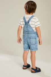 Light Wash 100% Cotton Denim Dungarees (3mths-7yrs) - Image 2 of 7