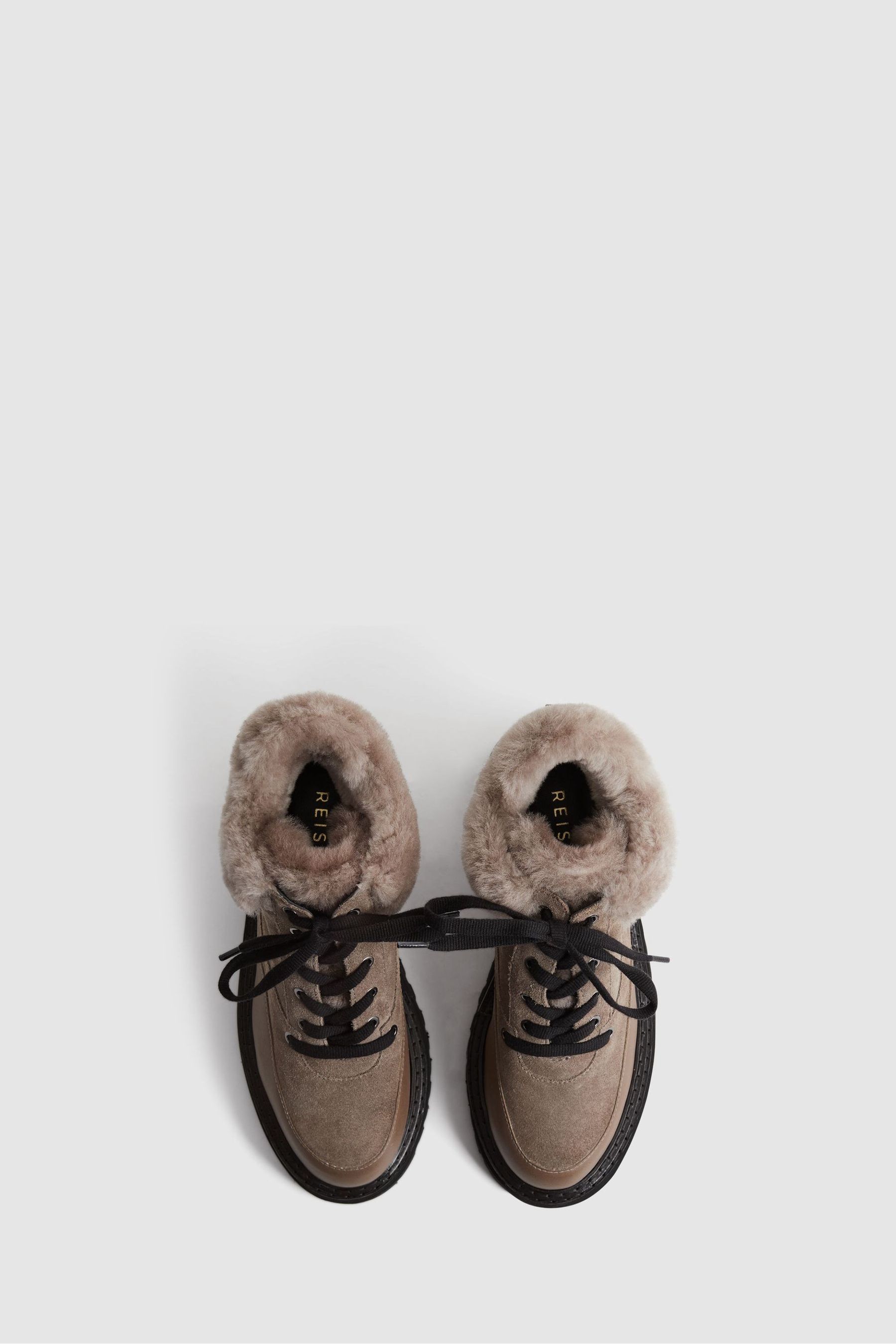 Faux fur hiking boots on sale