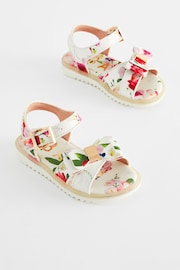 Baker by Ted Baker Girls Pink Sporty Sandals with Bow - Image 1 of 6