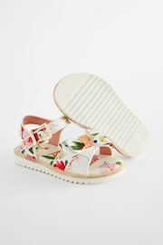 Baker by Ted Baker Girls Pink Sporty Sandals with Bow - Image 4 of 6