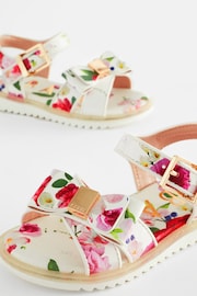 Baker by Ted Baker Girls Pink Sporty Sandals with Bow - Image 5 of 6