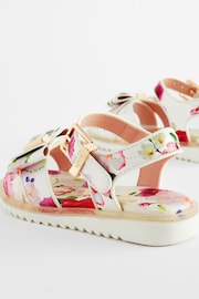 Baker by Ted Baker Girls Pink Sporty Sandals with Bow - Image 6 of 6