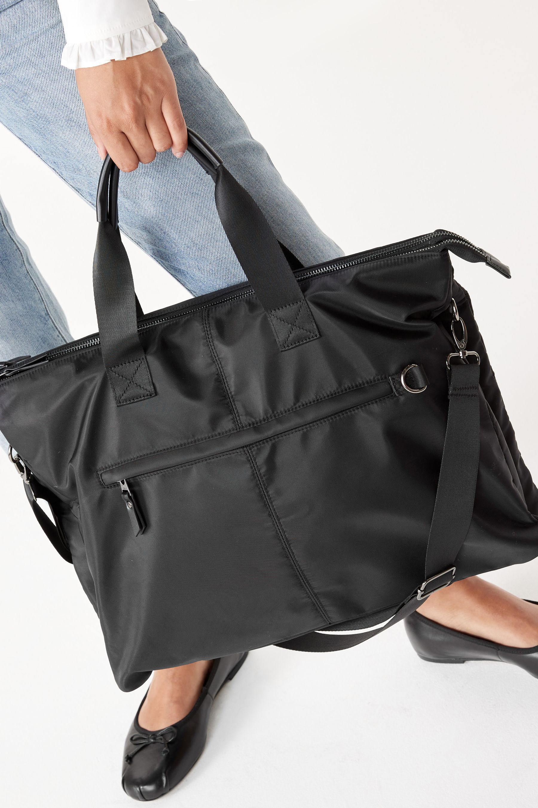 Black laptop shoulder bag sale