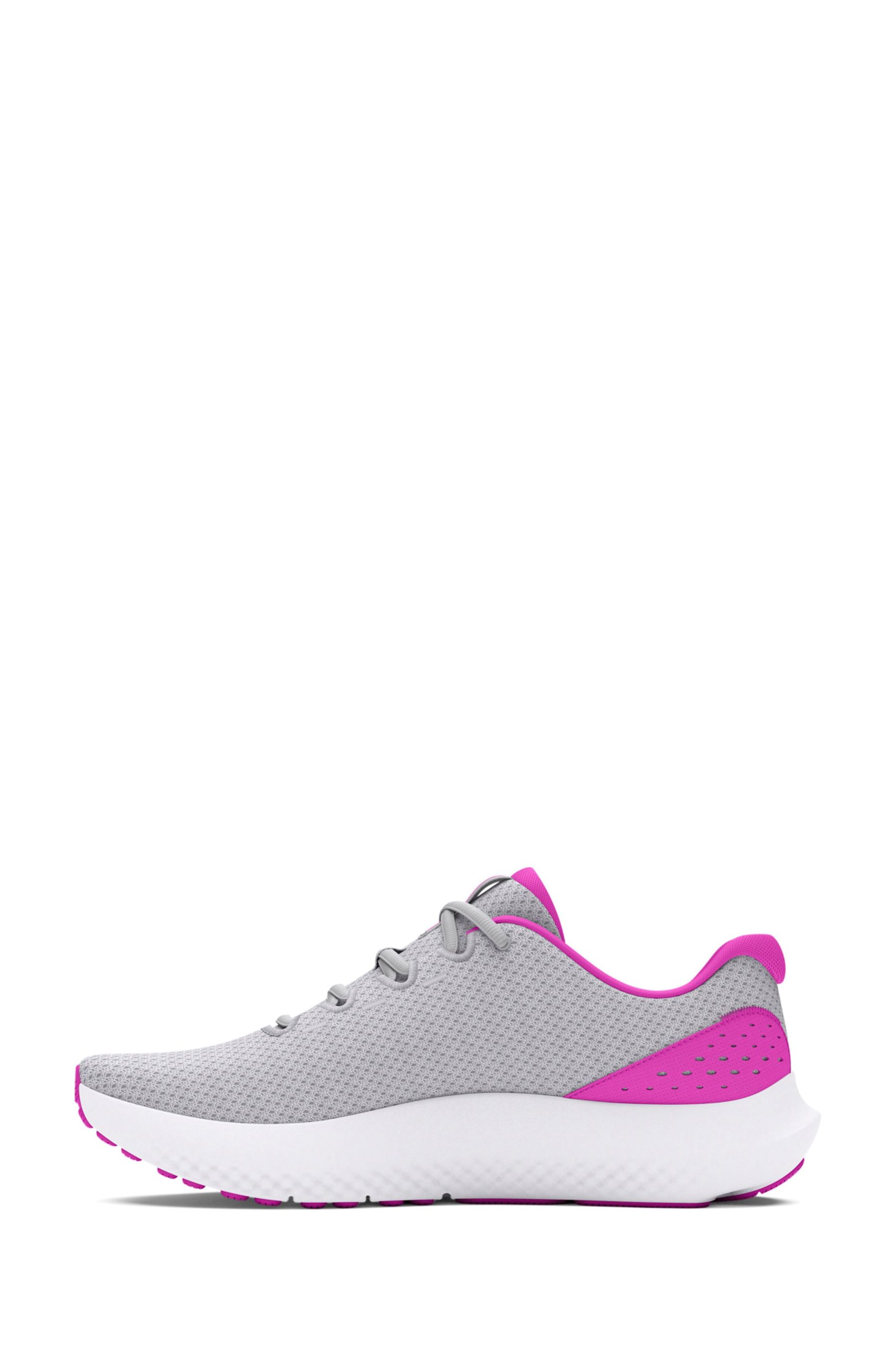 Pink and gray under armour shoes cheap