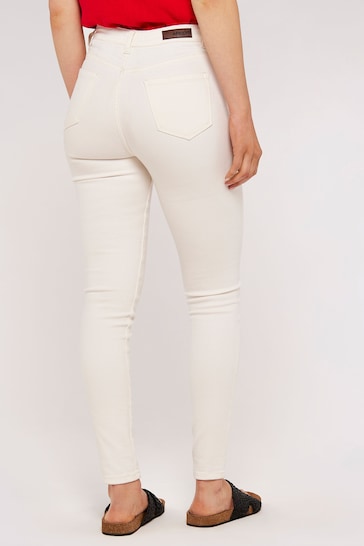 Apricot White Sienna Mid Rise Skinny Jeans