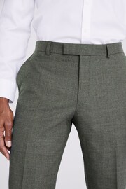 MOSS Tailored Fit Green Puppy Tooth Performance Trousers - Image 3 of 3