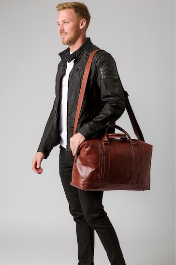 Conkca Rivellino Leather Holdall