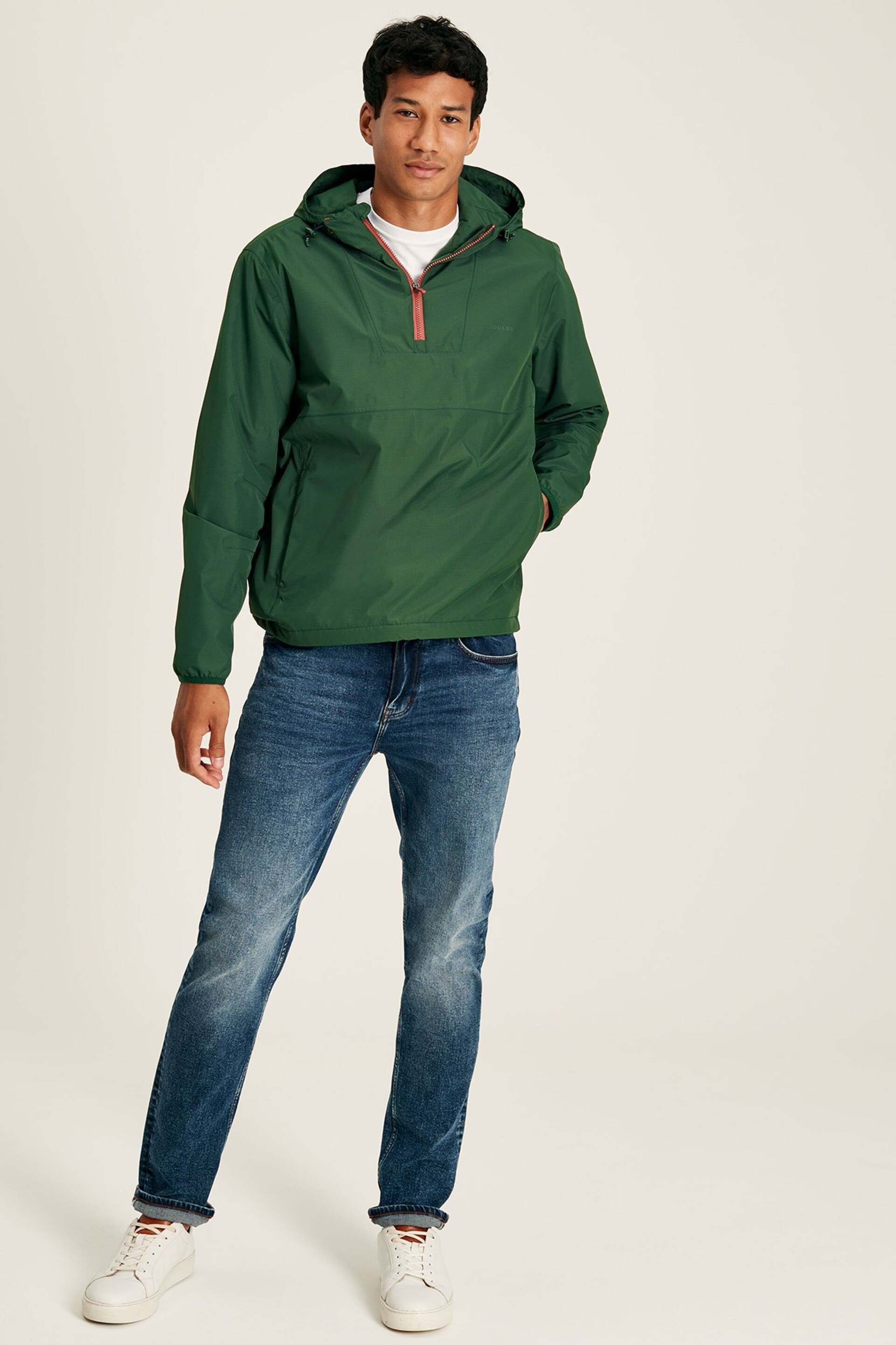 Joules Arlow Green Popover Waterproof Jacket - Image 3 of 6