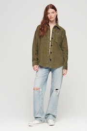 Superdry Green Chunky Cord Overshirt Jacket - Image 2 of 6
