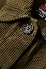 Superdry Green Chunky Cord Overshirt Jacket - Image 5 of 6