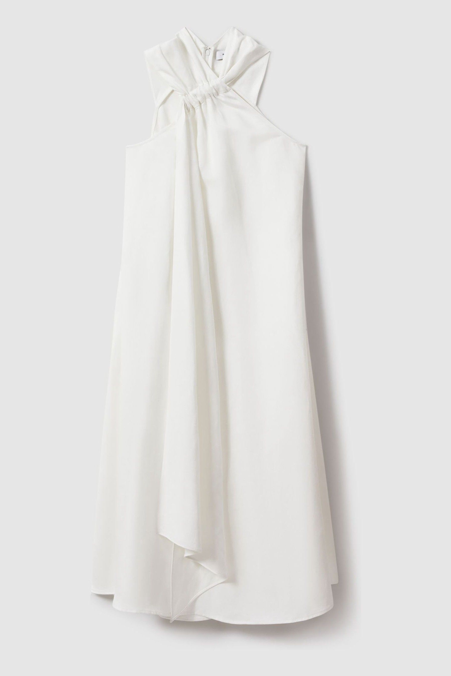 Monochrome bow twist midi dress shop