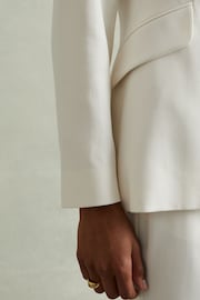 Reiss Cream Millie Tailored Single Breasted Suit Blazer - Image 4 of 6