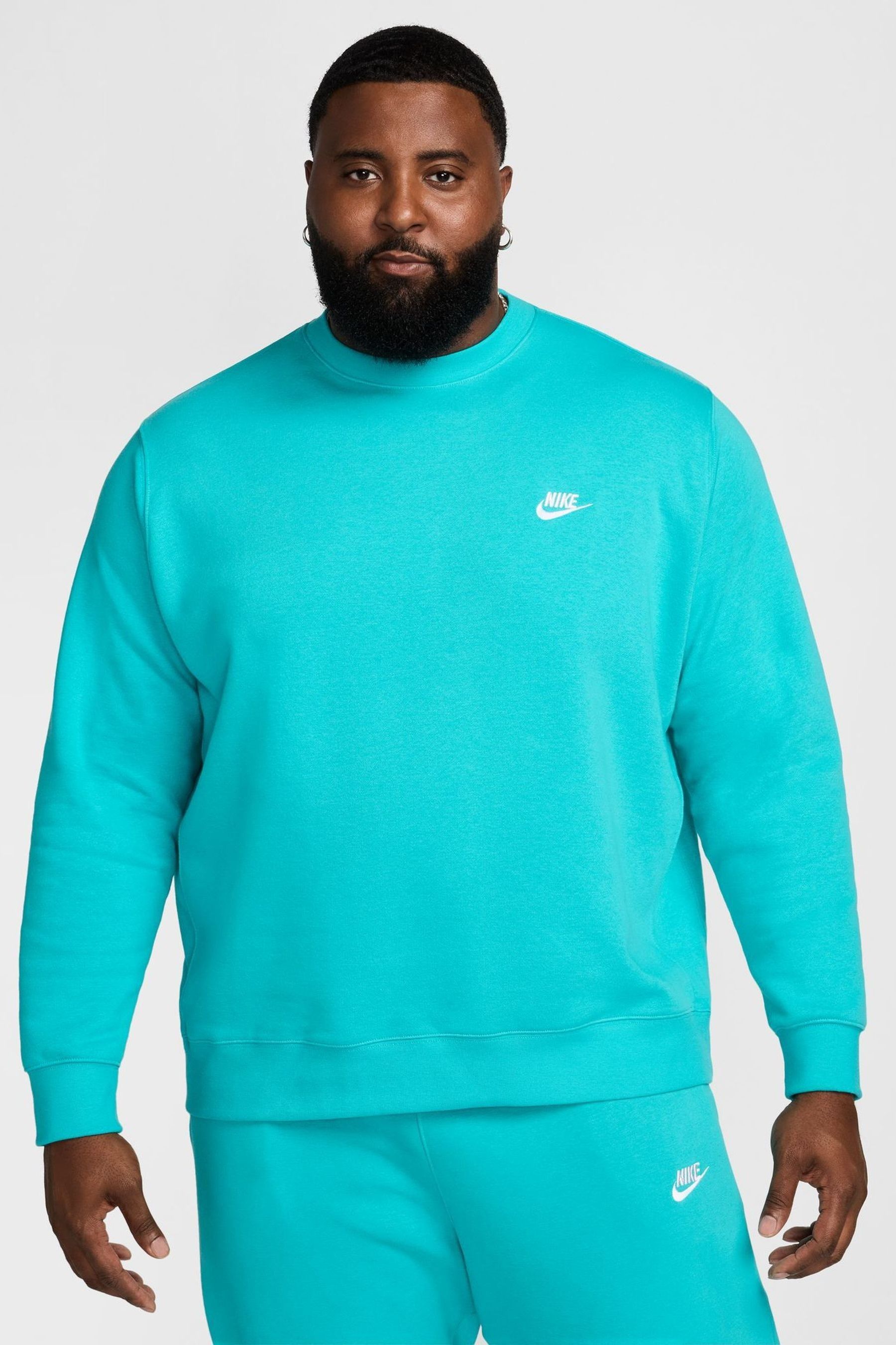 Buy Nike Cactus Blue Club Crew Sweatshirt from Next Ireland