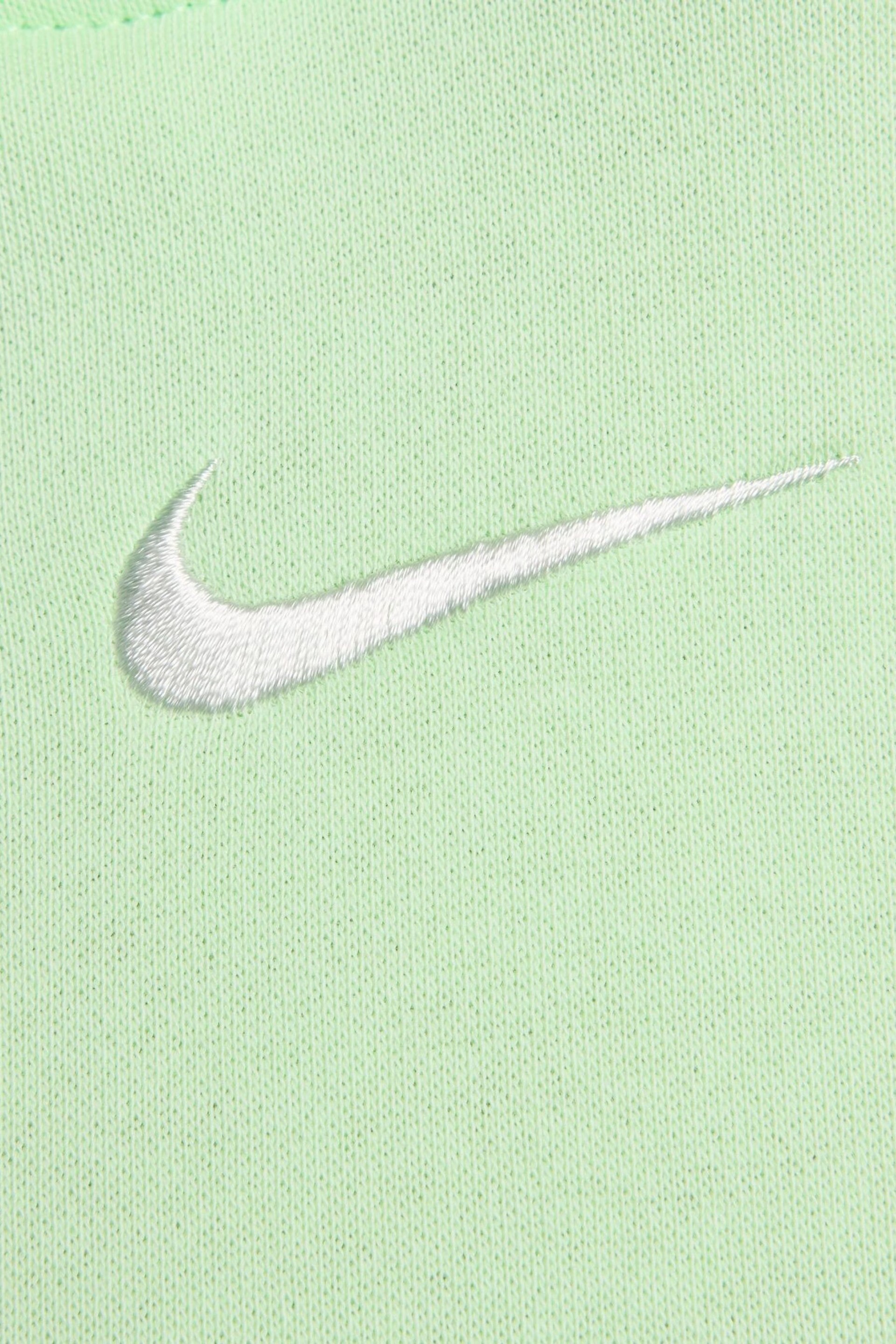 Nike Green Sportswear Phoenix Fleece Pullover Hoodie - Image 4 of 9