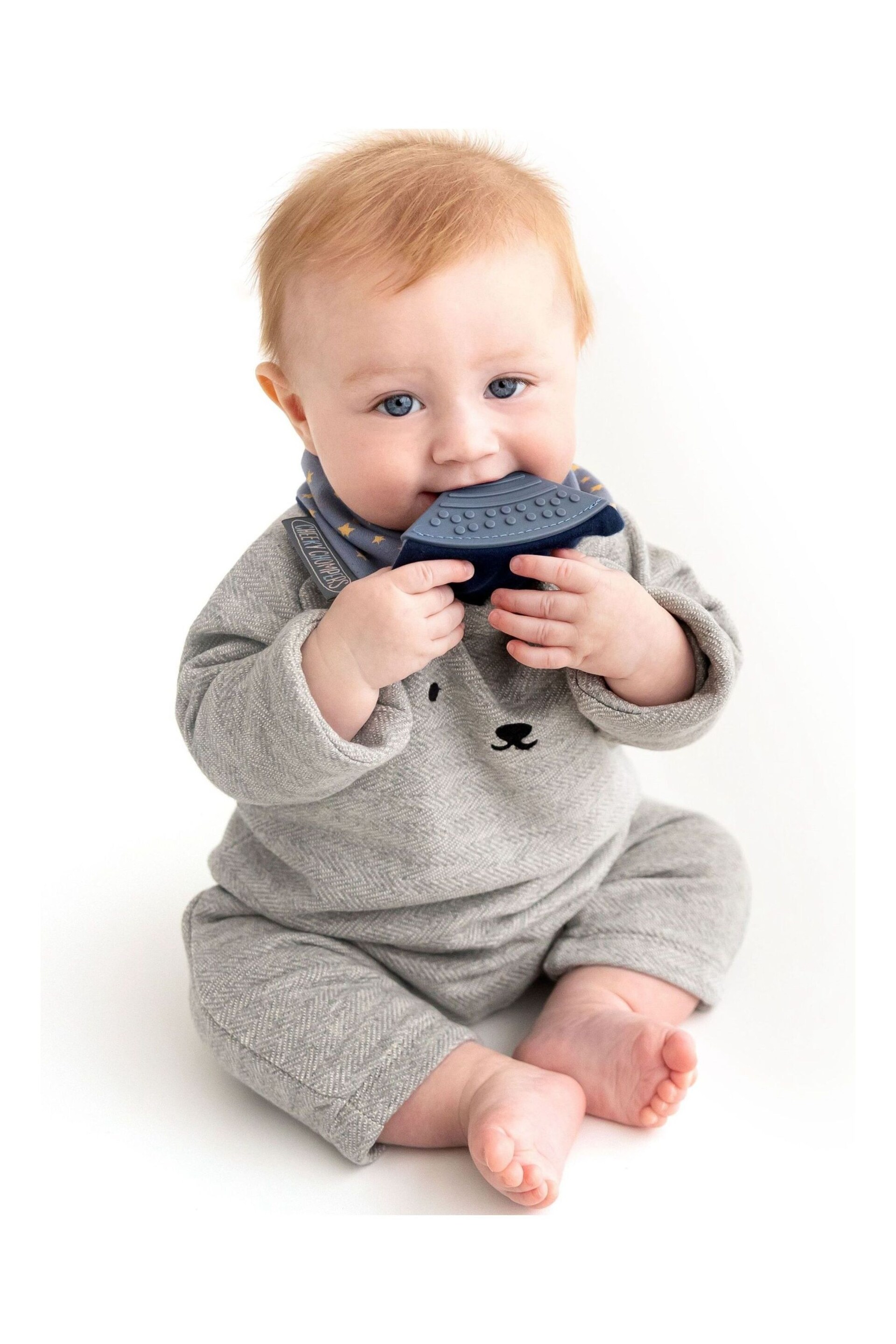 Cheeky Chompers Teething Dribble Baby Bibs 3 Pack - Image 10 of 11