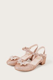 Monsoon Pink Butterfly Sling Back Heels - Image 1 of 3