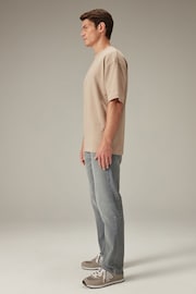 Light Grey Straight Fit Motion Flex Jeans - Image 3 of 12