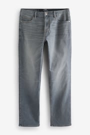 Light Grey Straight Fit Motion Flex Jeans - Image 8 of 12