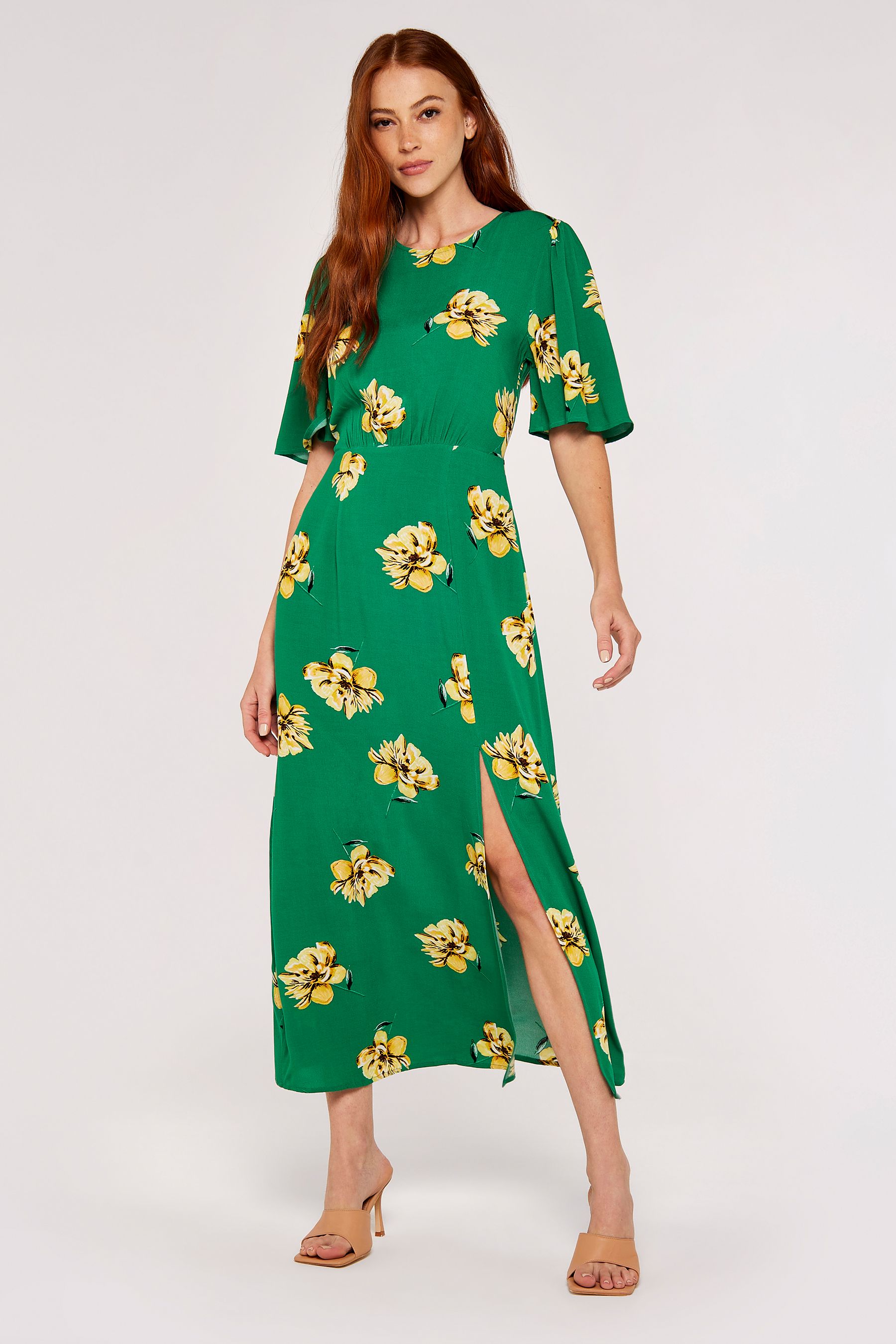 Apricot shop green dress