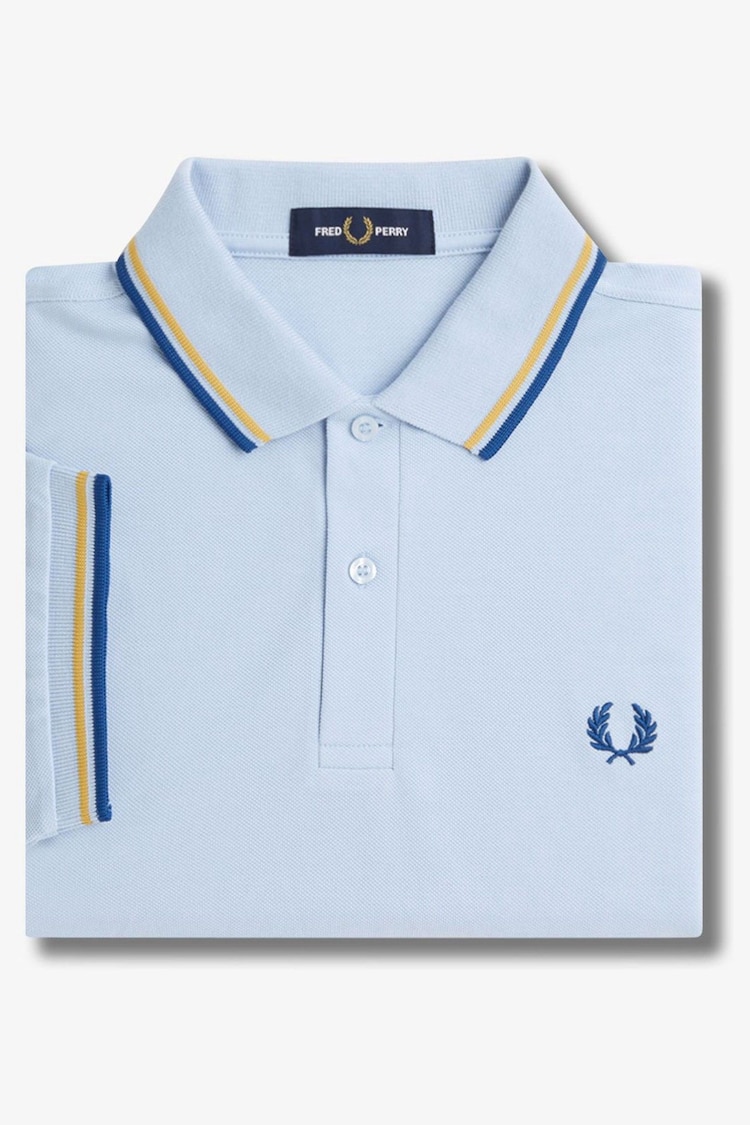 Fred Perry Mens Twin Tipped Polo Shirt - Image 7 of 7