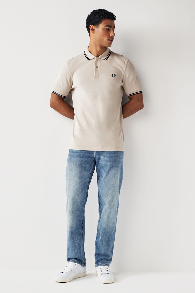 Fred Perry Mens Twin Tipped Polo Shirt - Image 2 of 7