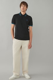 Fred Perry Mens Twin Tipped 100% Cotton Polo Shirt - Image 3 of 7