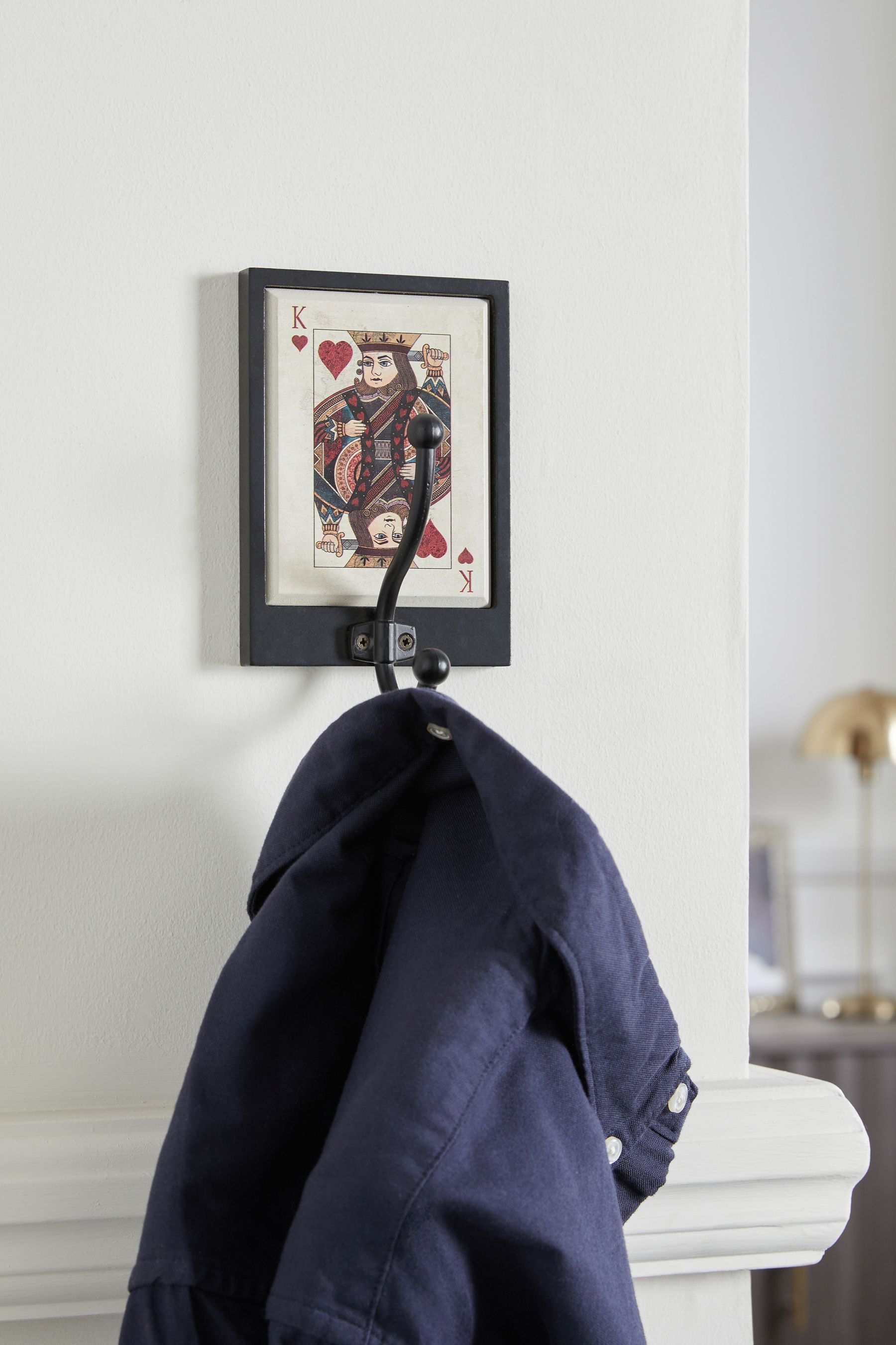 Buy Monochrome Playing Card King Wall Hook from the Next UK online shop