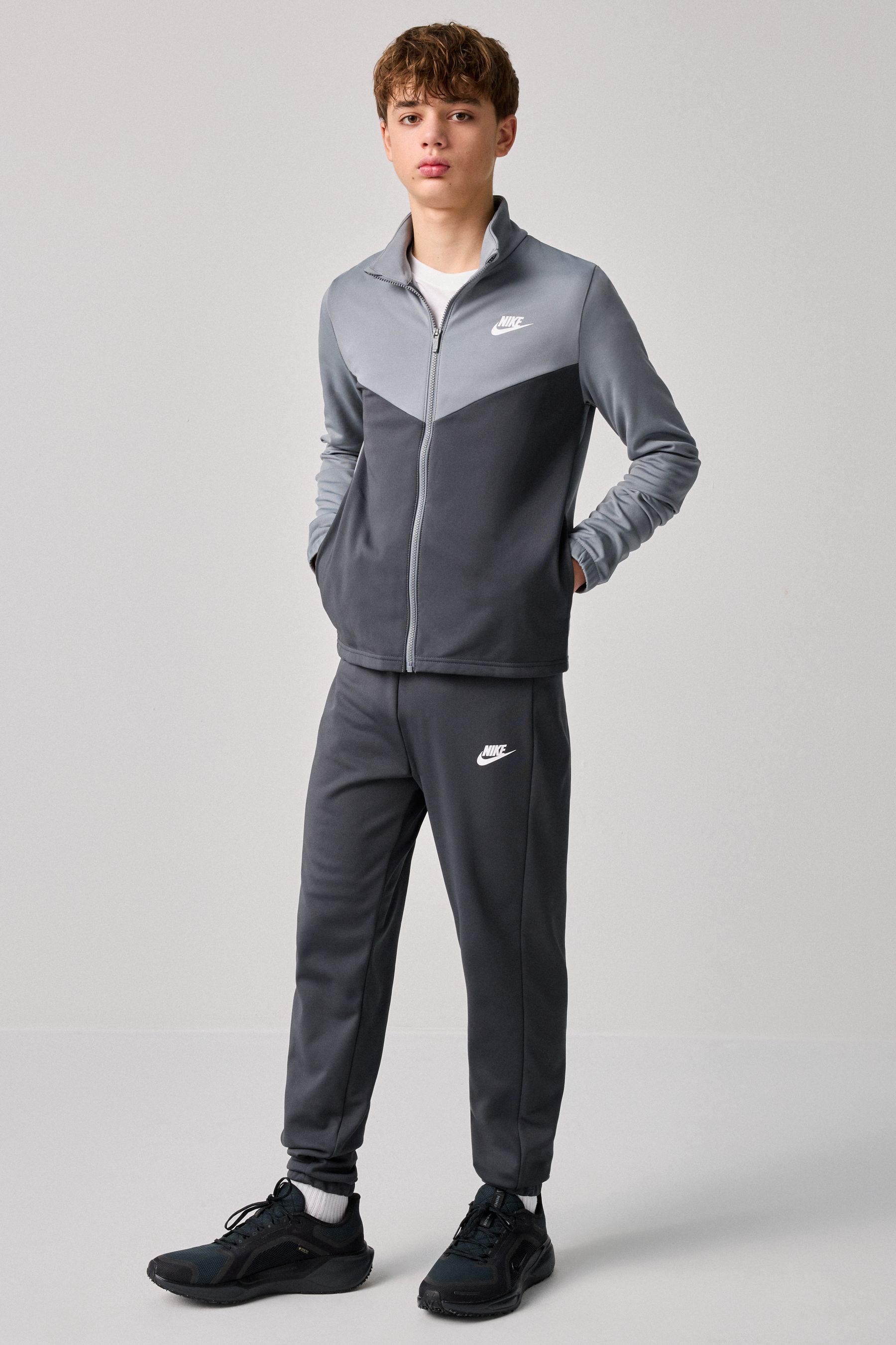 Buy Nike Grey Full Zip Tracksuit from the Next UK online shop