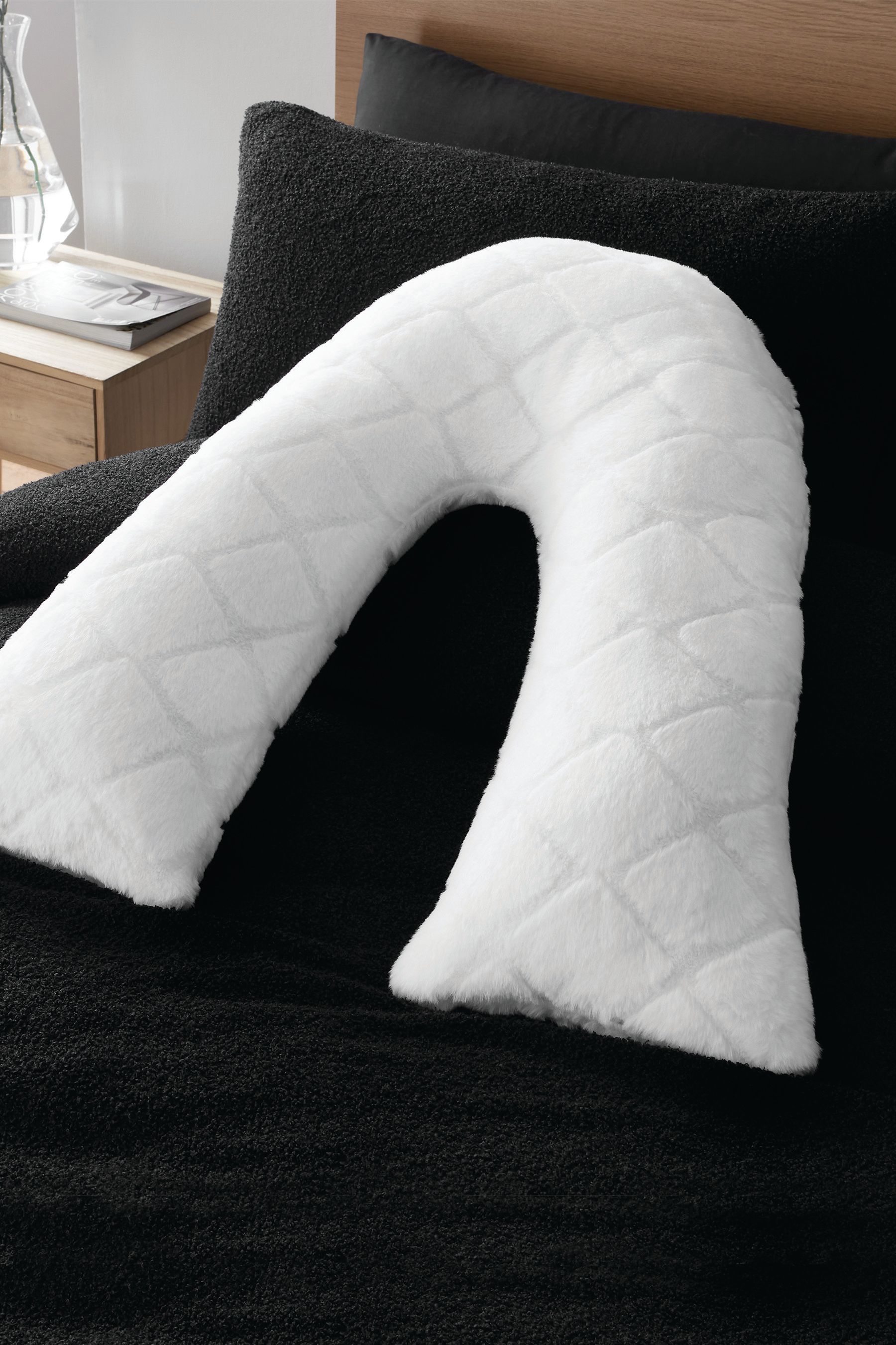 Buy Catherine Lansfield Cosy and Soft Diamond Fleece V Shaped