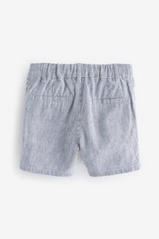 Ticking Stripe Linen Blend Chinos Shorts (3mths-7yrs) - Image 6 of 7