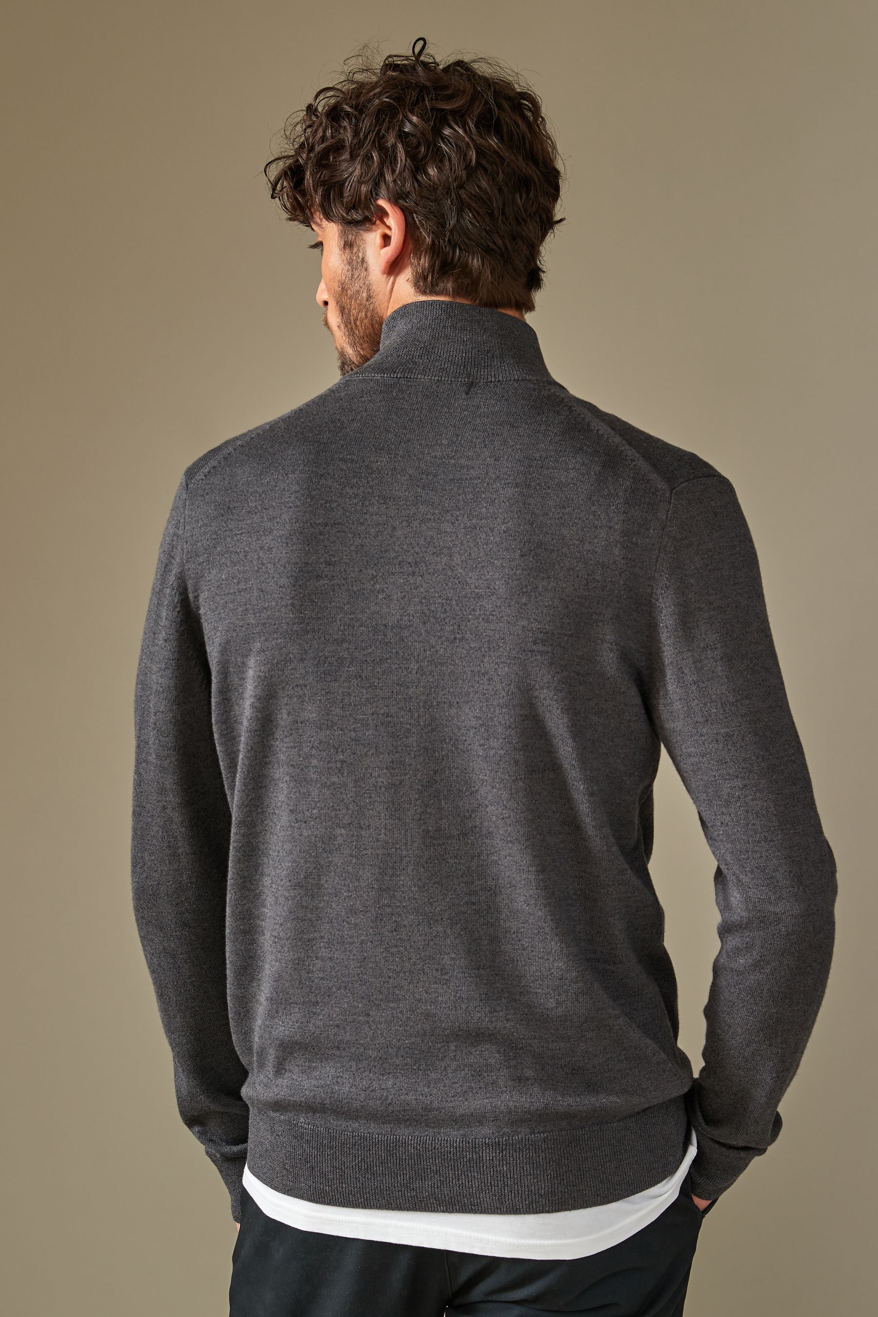 Buy Fred Perry Classic Half Zip Knitted Jumper from Next Luxembourg