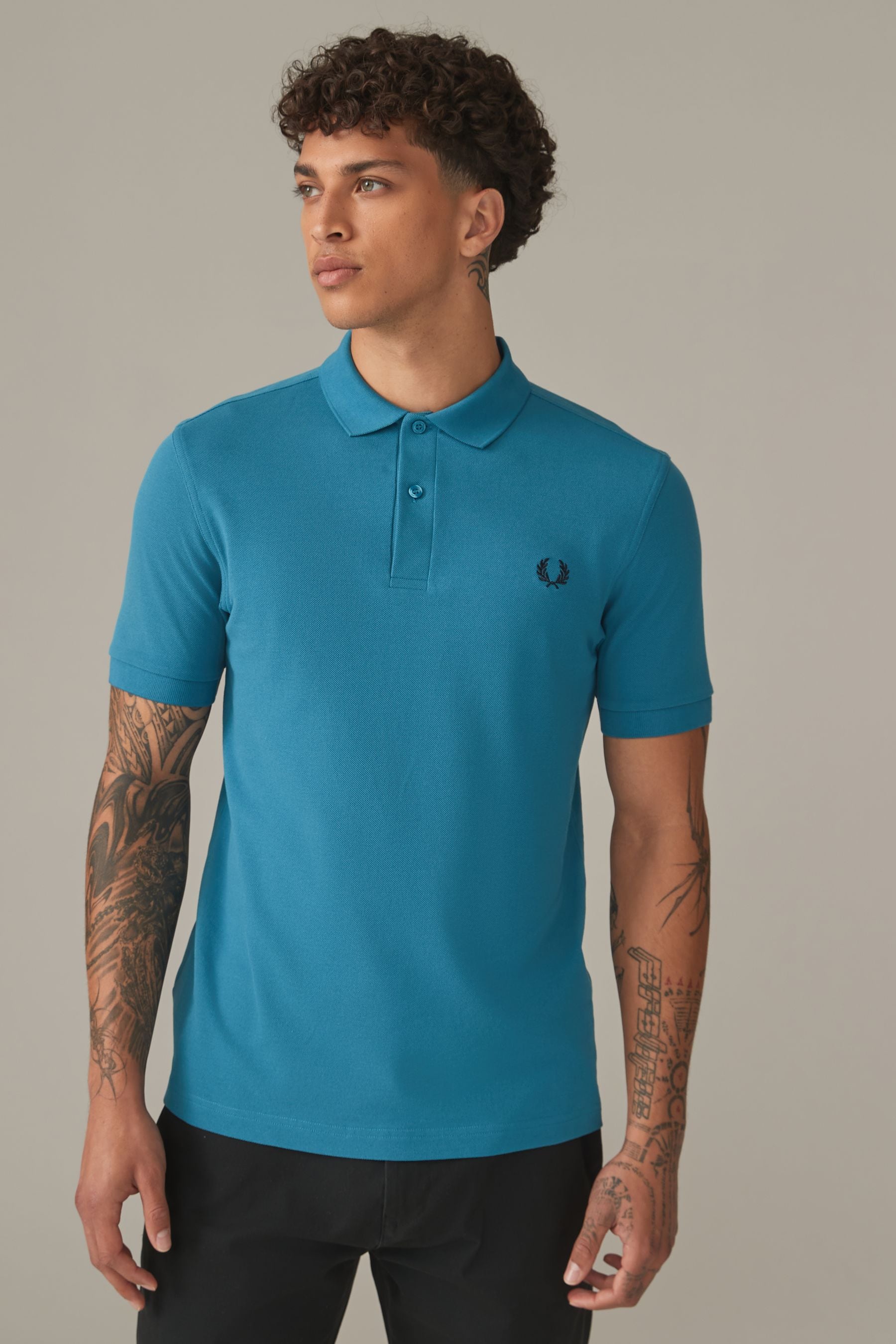 Fred Perry 100 Cotton Plain Polo Shirt