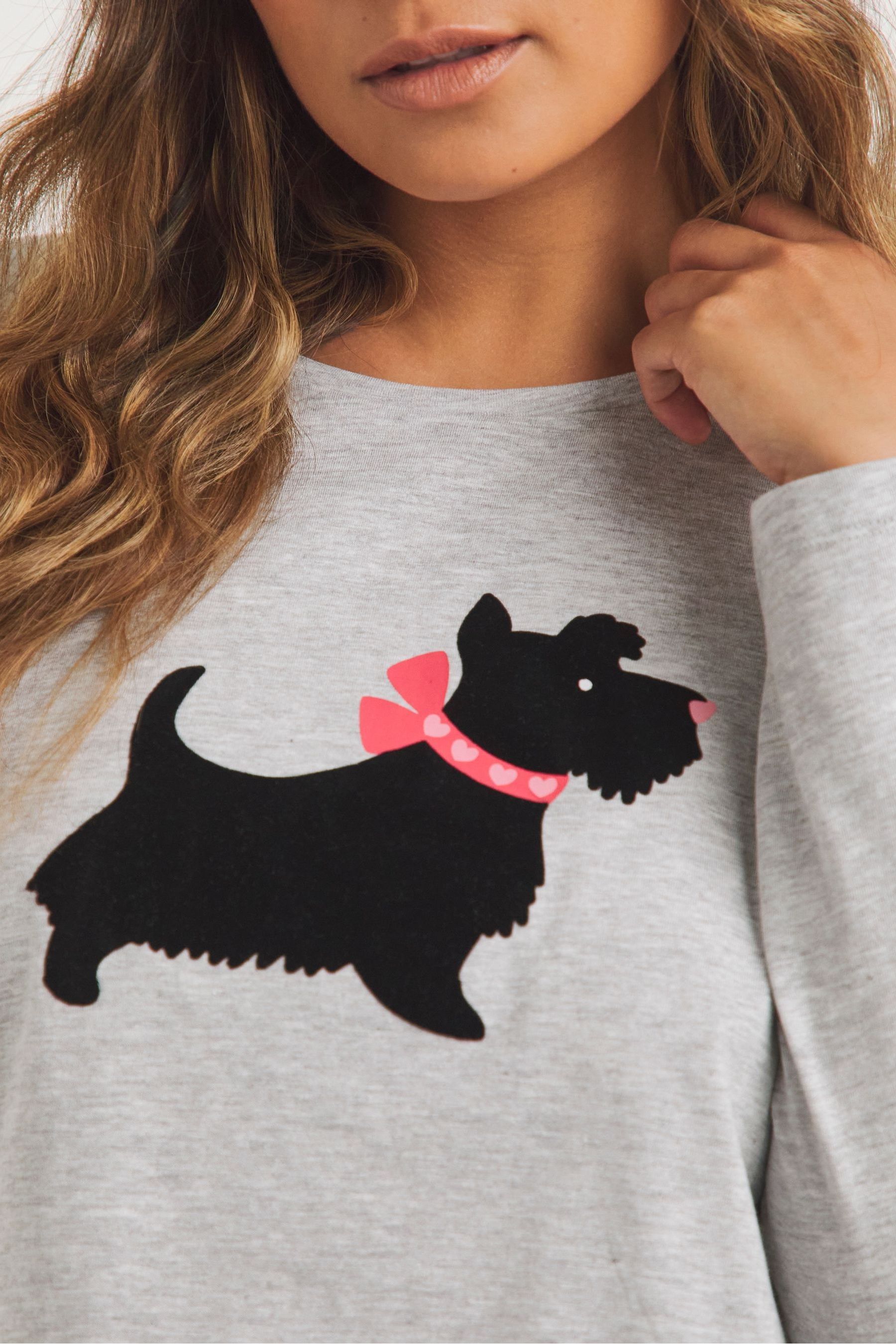 Scottie dog pjs top
