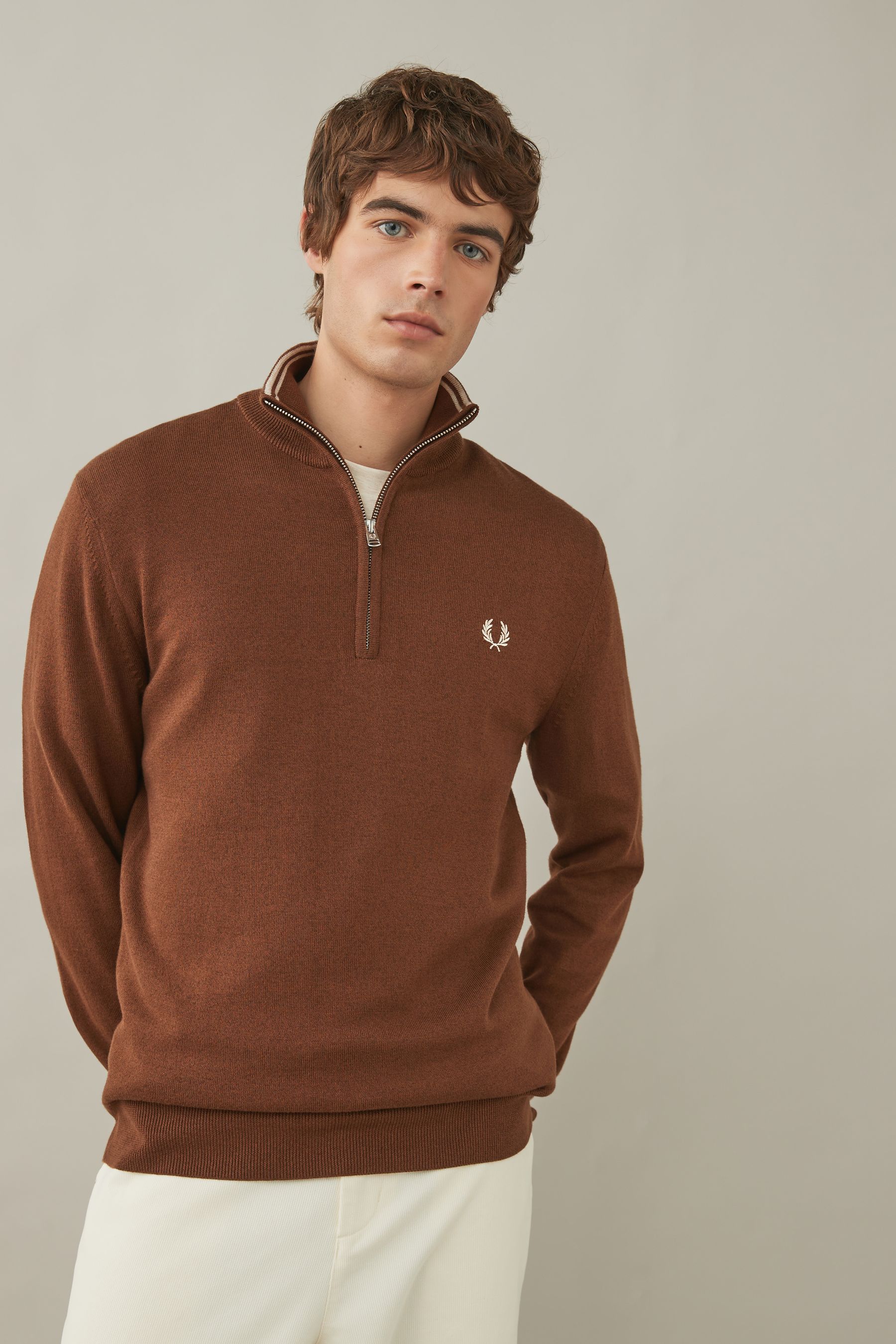 Fred perry quarter zip jumper hotsell