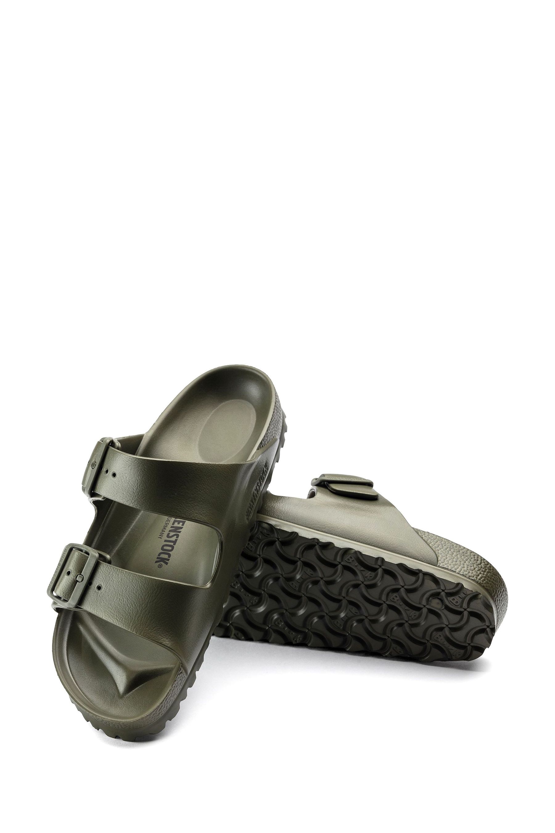 Birkenstock women's arizona essentials eva sandals silver top