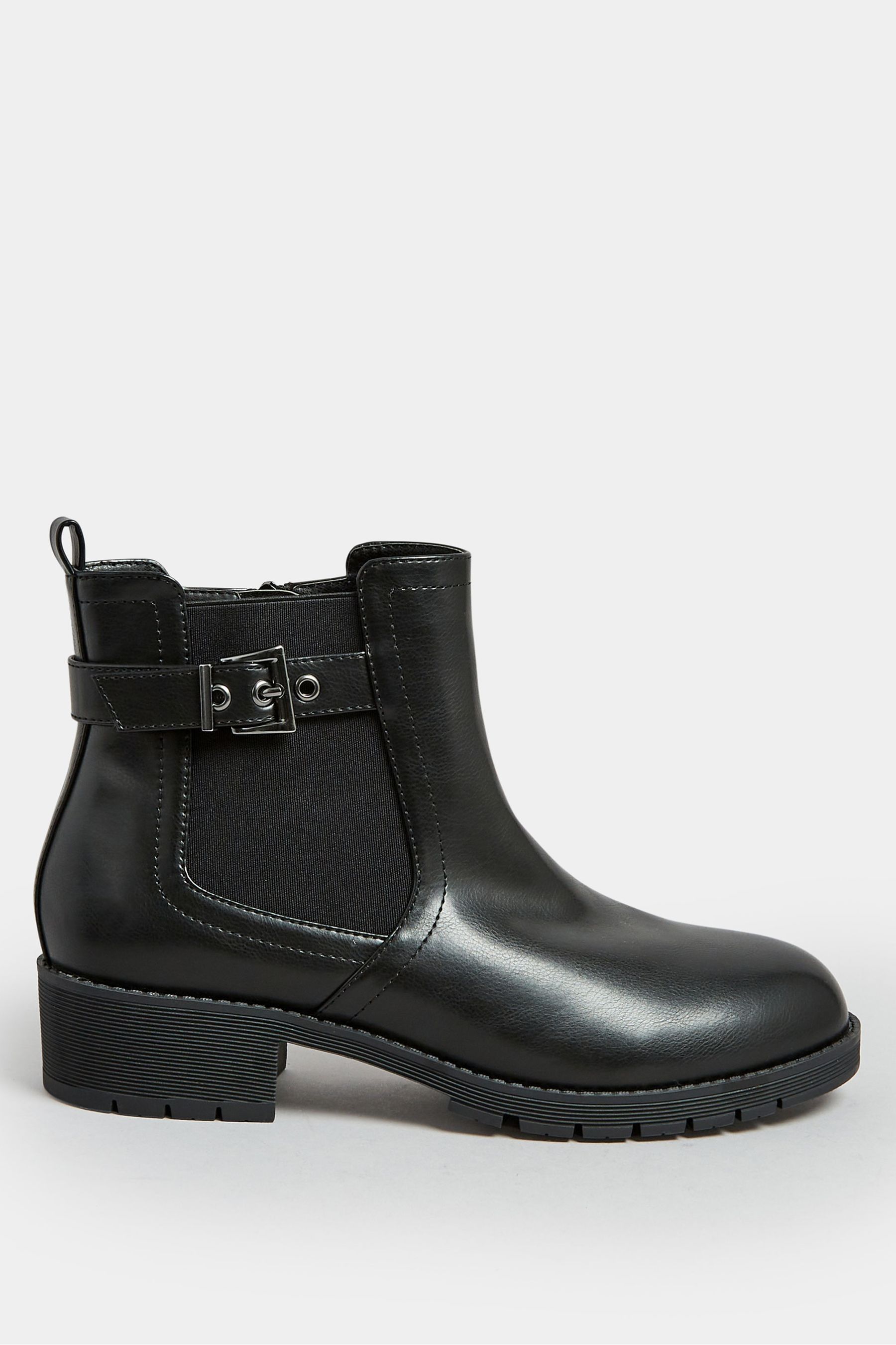 Buy Yours Curve Black Extra Wide Fit Buckle Ankle Boots from the Next UK online shop
