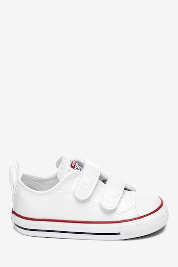 Converse White Leather Chuck Ox 2V Infant Trainers