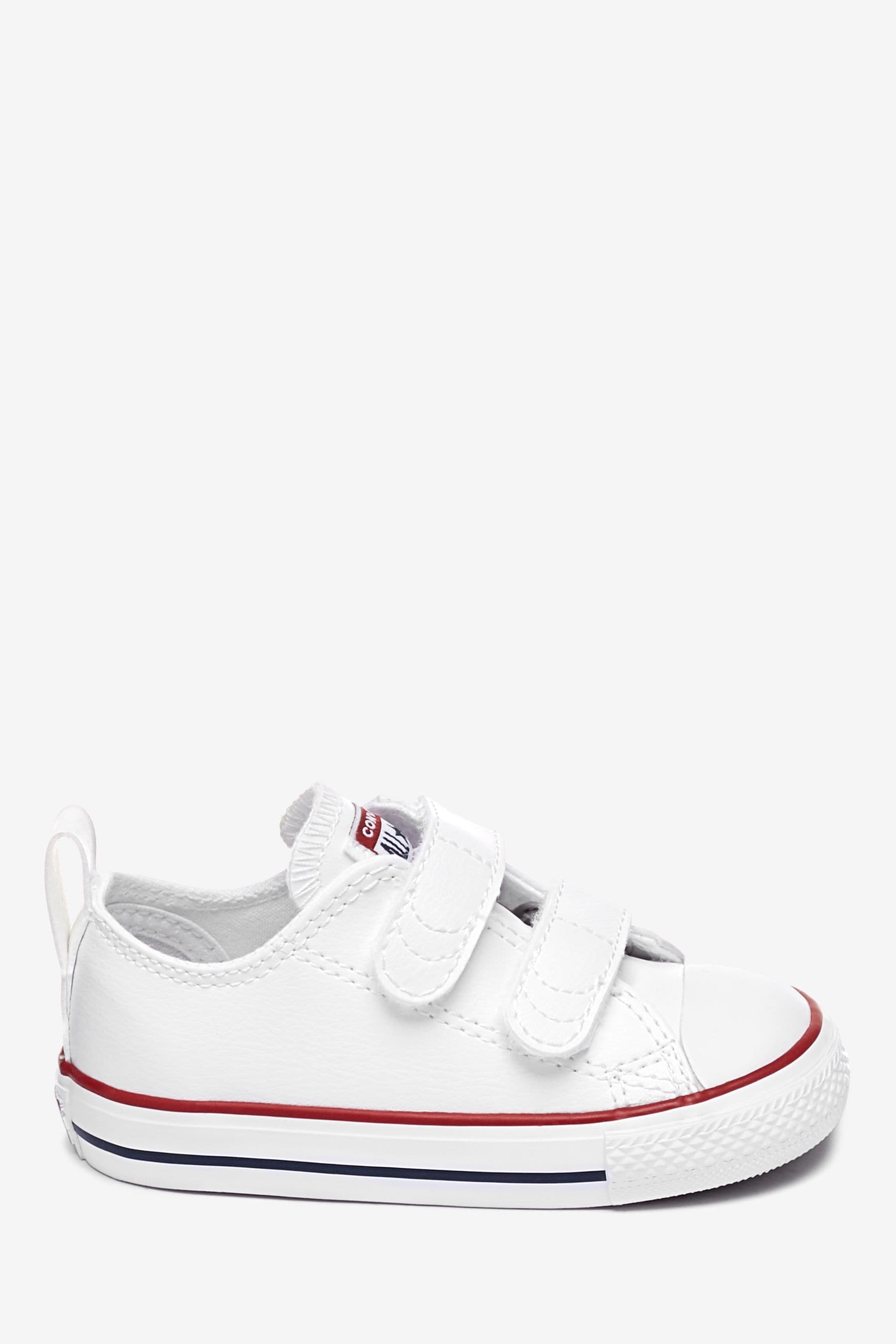 White leather converse infant store size 7