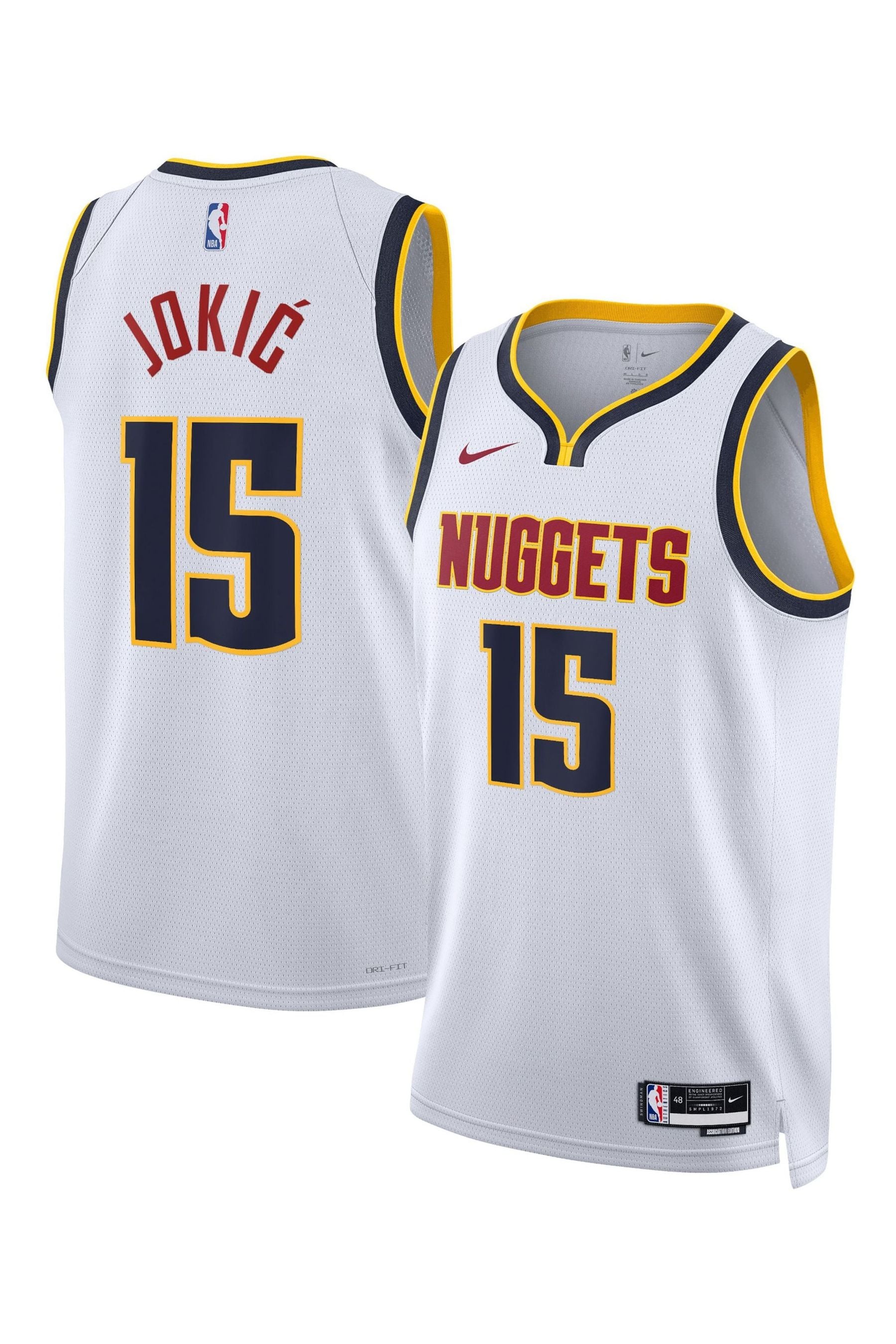 Buy Nike White Denver Nuggets Association Edition Swingman Jersey