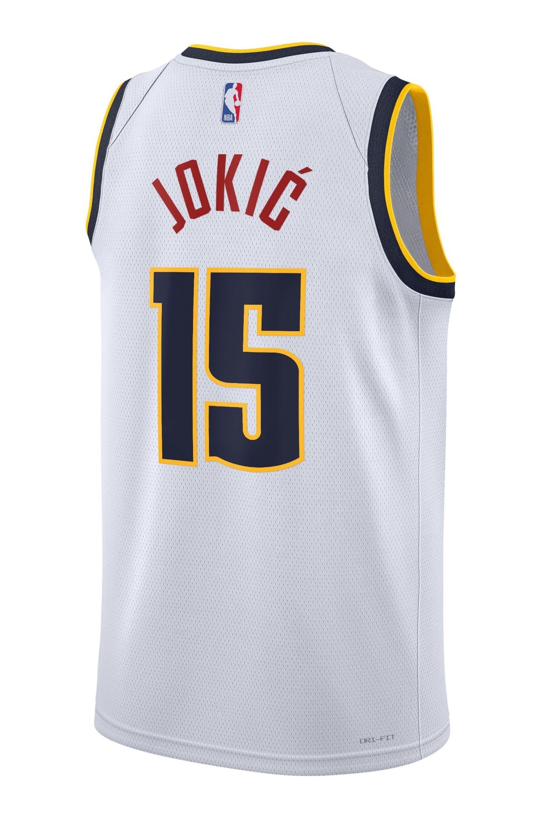 Nikola Jokic Denver Nuggets White City selling Edition Finals jersey #15 size 48 Medium