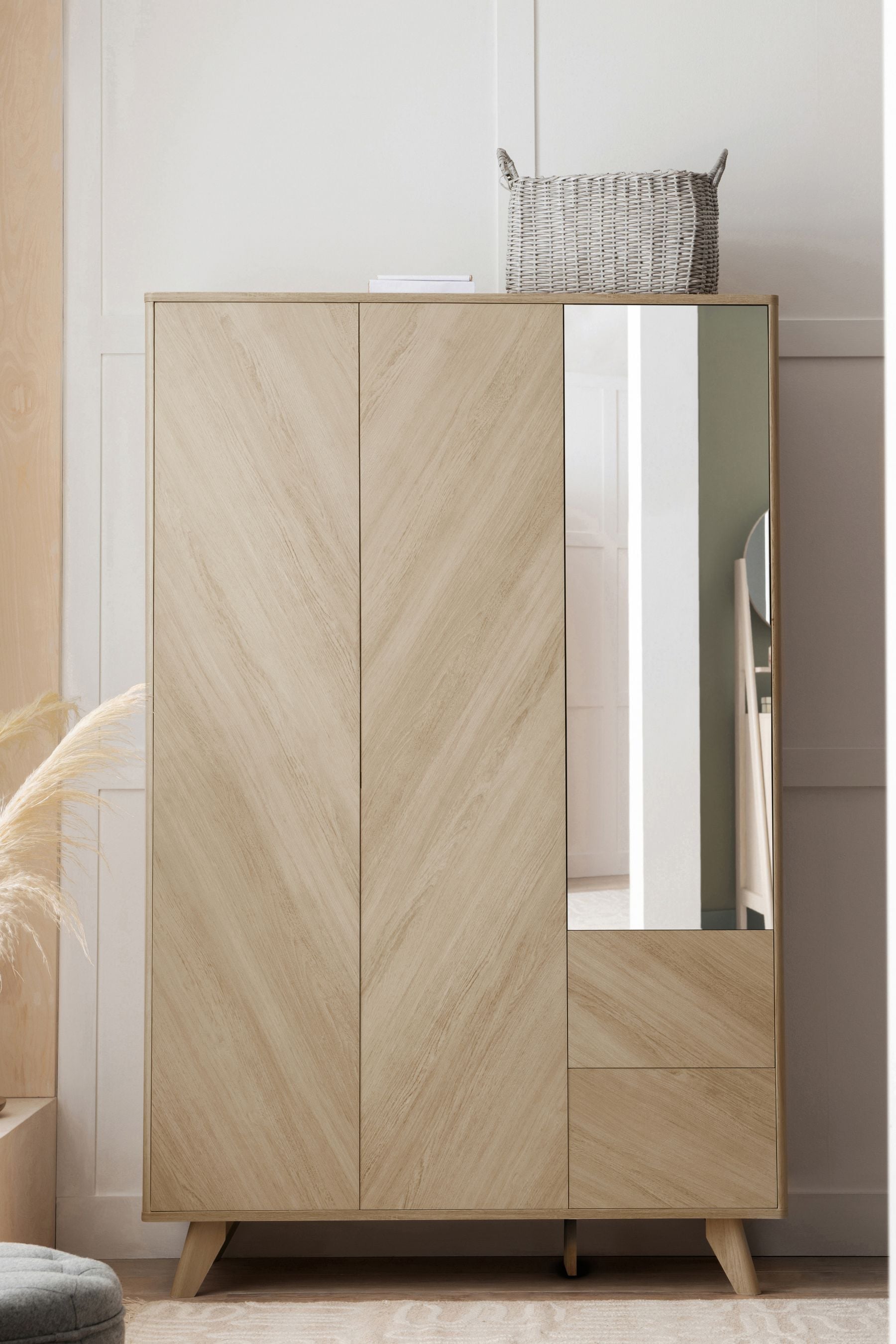 Slim shop triple wardrobe