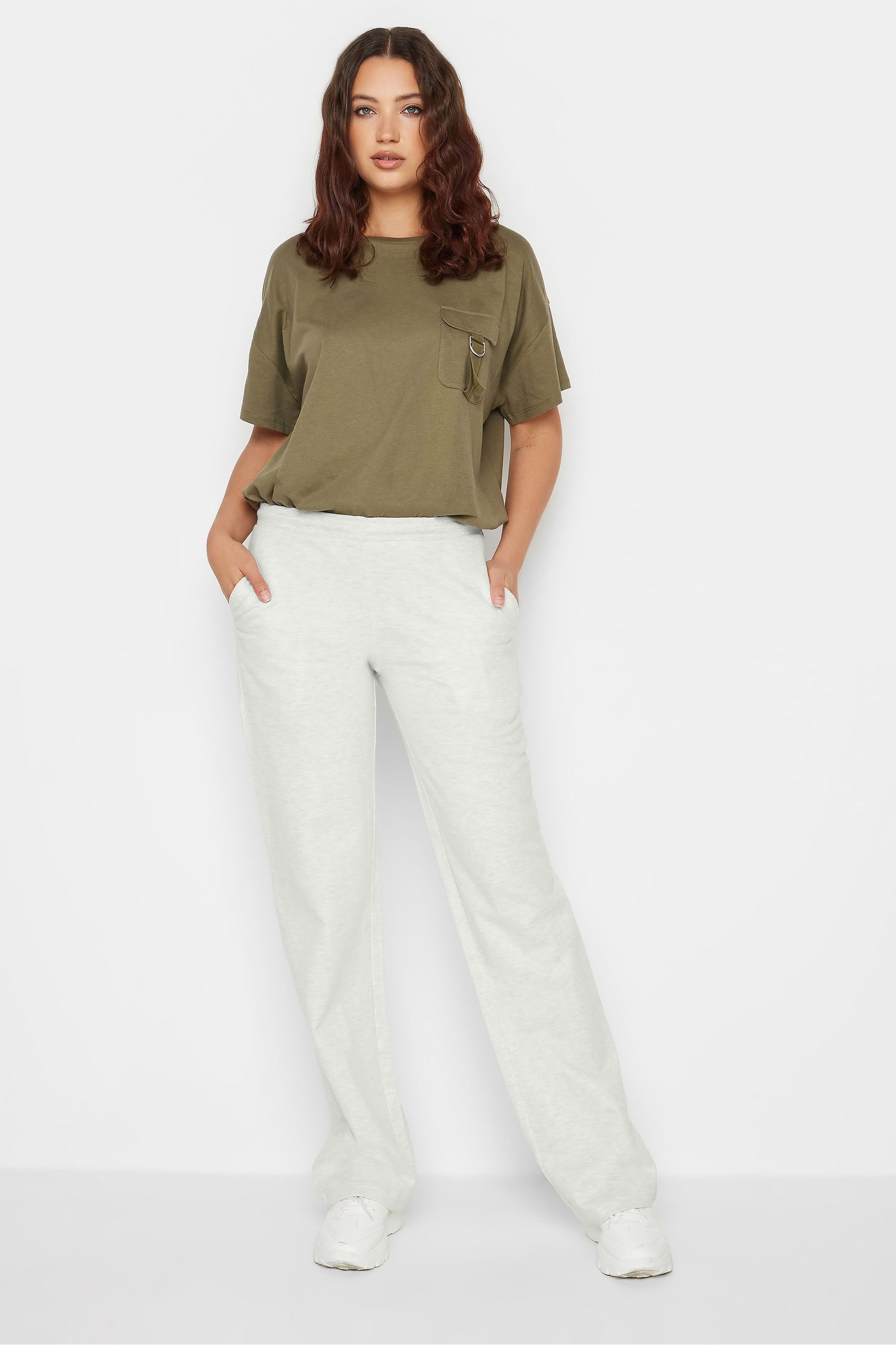 Tall white joggers deals