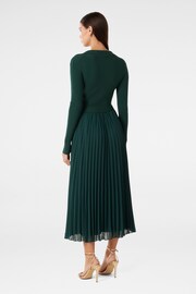 Forever New Green Posey Woven Mix Knit Dress - Image 2 of 4