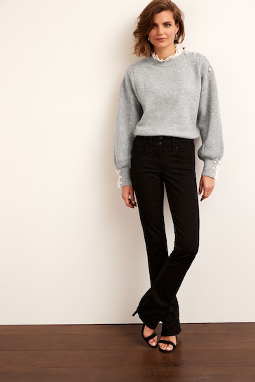 Black Lift, Slim And Shape Bootcut Jeans