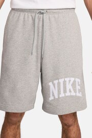 Nike Dark Grey Club Fleece French Terry Shorts - Image 3 of 7