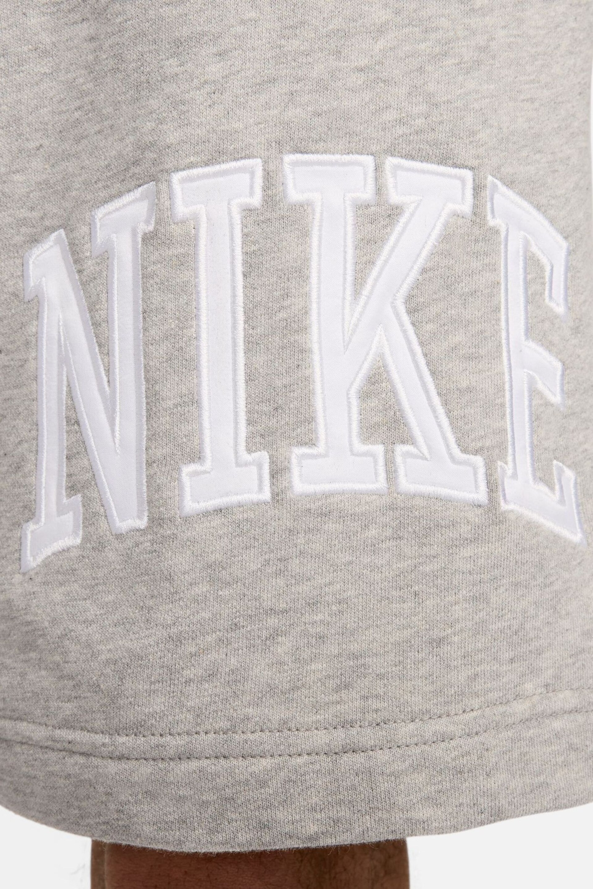 Nike Dark Grey Club Fleece French Terry Shorts - Image 5 of 7