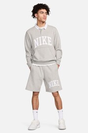 Nike Dark Grey Club Fleece French Terry Shorts - Image 7 of 7