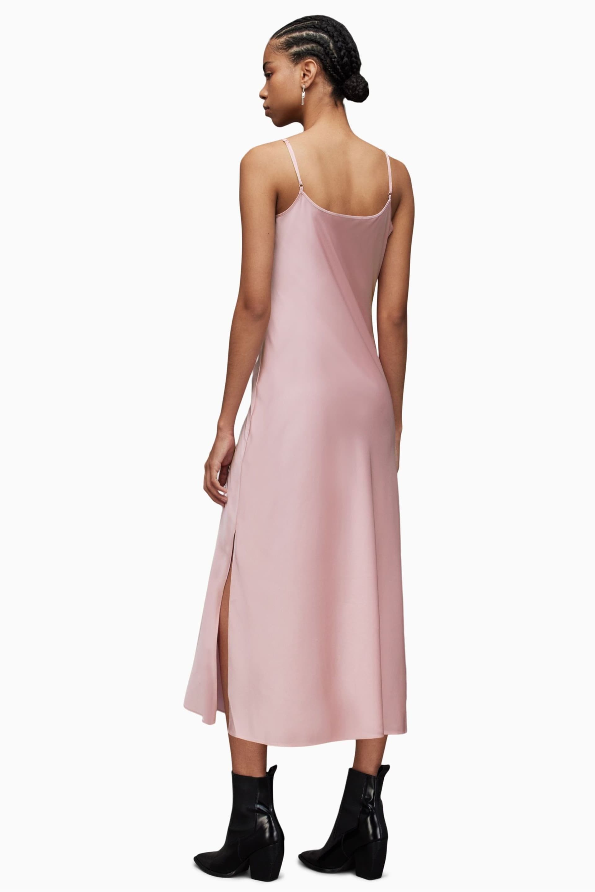 AllSaints Pink Hadley Dress - Image 2 of 6