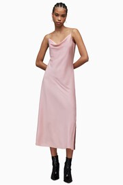 AllSaints Pink Hadley Dress - Image 4 of 6