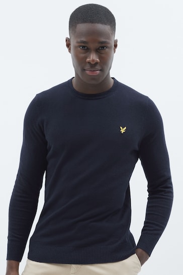 Lyle & Scott Crew-Neck Cotton Merino Jumper